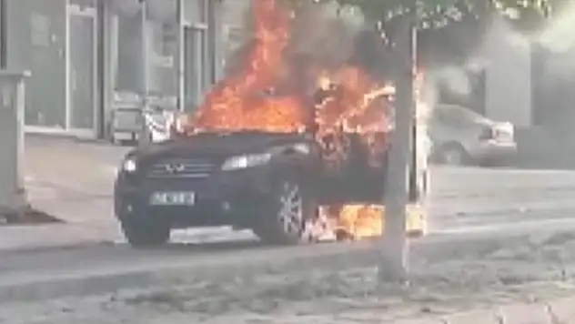 Konya'da cip alev alev yandı