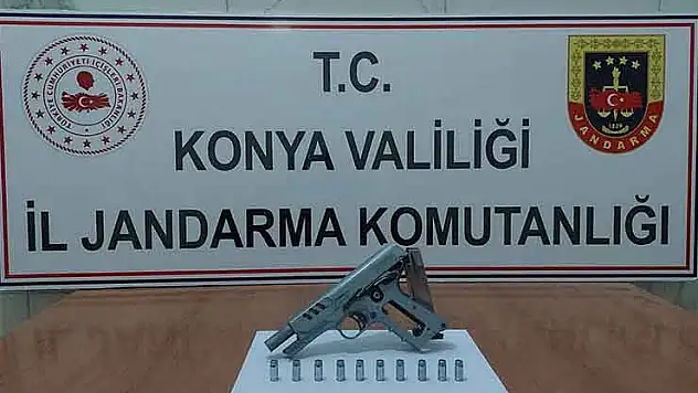 Konya'da çok sayıda silah ve silah parçası ele geçirildi: 1 tutuklama