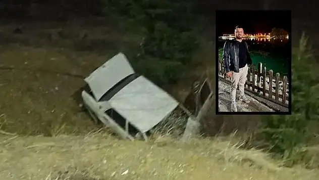 Konya'da domuza çarpan otomobil, şarampole yuvarlandı 1 ölü