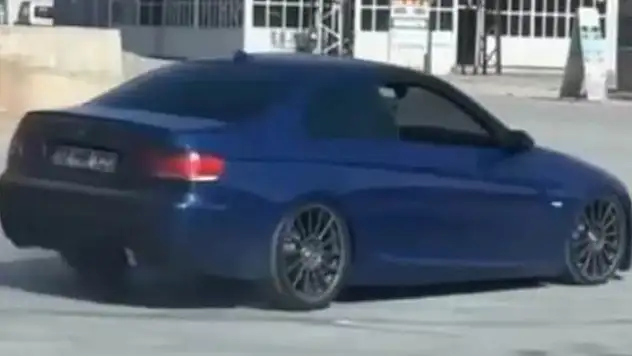 Konya'da drift atan magandaya 9 bin 552 TL ceza