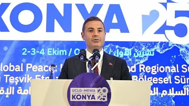 Konya'da düzenlenen kongrede Başkan Akın'dan İsrail'e sert kınama