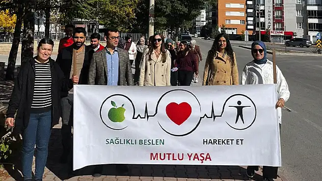 Konya'da düzenlenen yürüyüşe yoğun ilgi