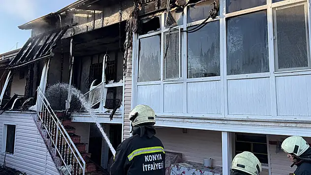 Konya'da eski eş dehşeti: Darbedip evi yaktı