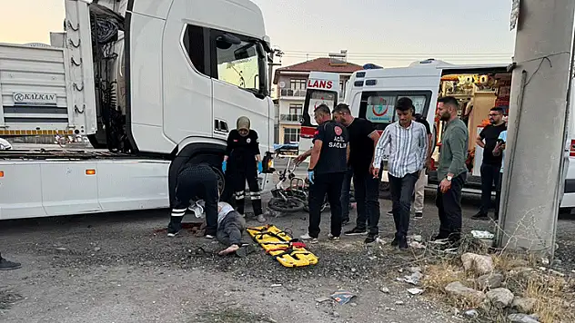 Konya'da feci kaza! Tır ile motosiklet çarpıştı: 1 ölü