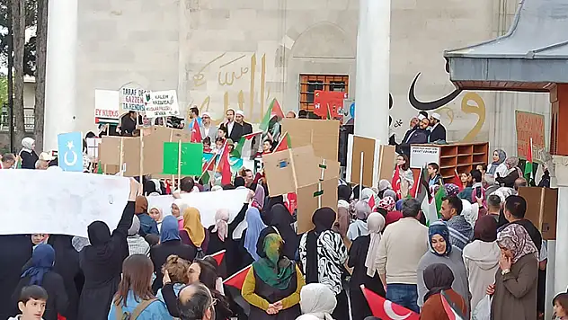 Konya'da Filistin'e destek yürüyüşü düzenlendi