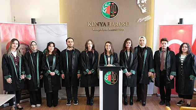 Konya'da genç avukatlardan CMK tepkisi
