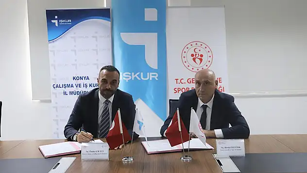 Konya'da Gençlik Spor İl Müdürlüğü ile İŞKUR Arasında TYP Protokolü İmzalandı