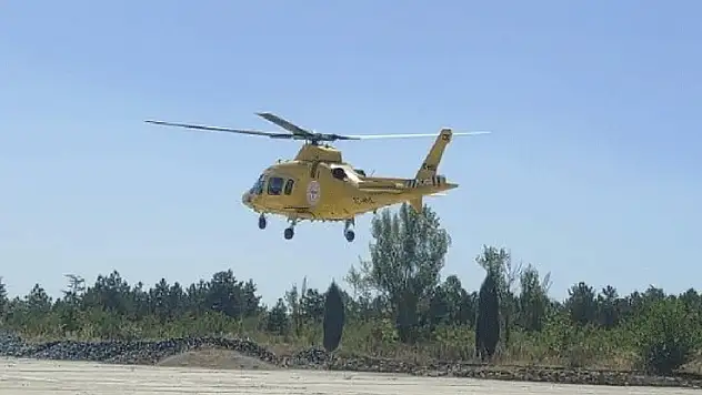 Konya'da hava ambulansı Yaşar bebek için havalandı