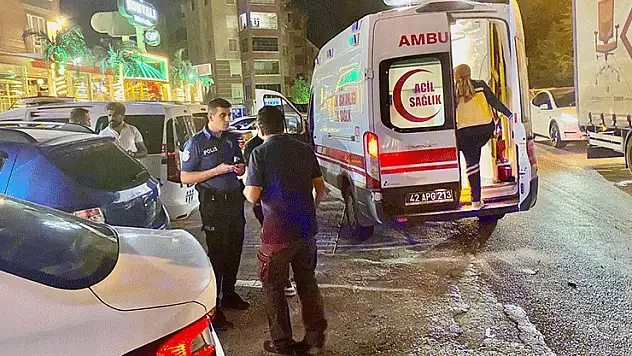 Konya'da iki otomobil kırmızı ışıkta çarpıştı: 1 yaralı