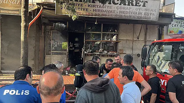 Konya'da iş yerindeki yangın korkuttu