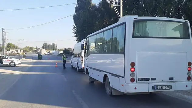 Konya'da jandarma trafikten yaz denetimi
