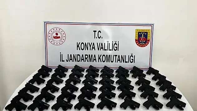 Konya'da 48 adet ruhsatsız tabanca ele geçirildi