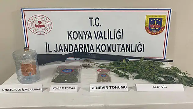 Konya'da jandarmadan uyuşturucu operasyonu: 5 gözaltı
