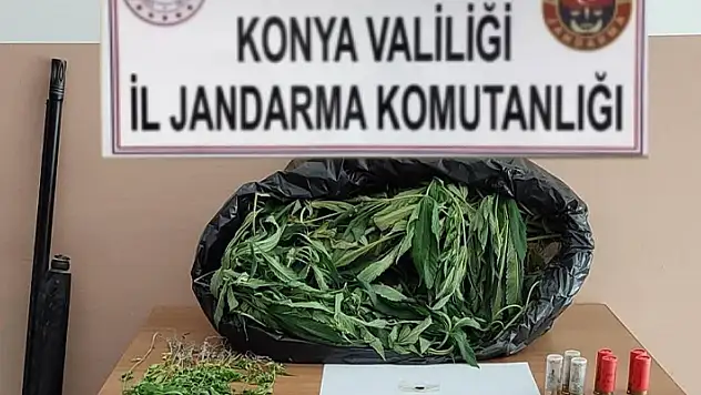 Konya'da jandarmadan uyuşturucu operasyonu
