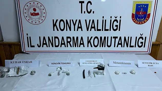 Konya'da jandarmadan uyuşturucu operasyonu: 1 tutuklama