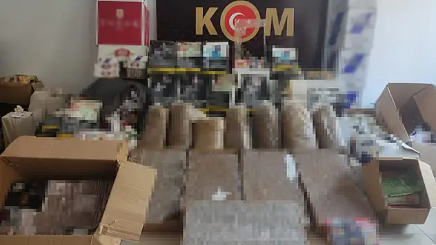Konya'da kaçak sigara operasyonu
