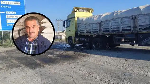 Konya'da kamyonet tıra çarptı: 1 ölü

