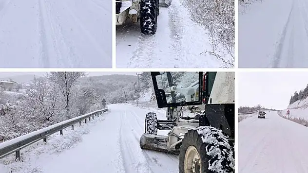 Konya'da kar nedeniyle kapalı olan yollar ulaşıma açıldı!