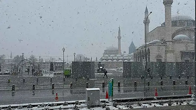 Konya'da kar sürprizi