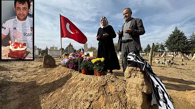 Konya'da kazada ölen öğretmen eşinin 'Öğretmenler Günü'nü mezarı başında kutladı