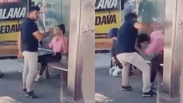 Konya'da komşusunun kızını  tornavida ile yaraladı o anlar kamerada