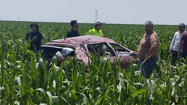 Konya'da kontrolden çıkan otomobil takla attı: 1 yaralı