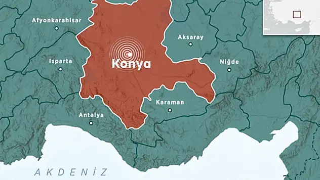 Konya'da korkutan deprem