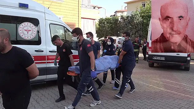 Konya'da kötü koku ihbarına giden ekipler yaşlı adamı ölü buldu