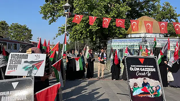 Konya'da 'Küresel Gazze Yürüyüşü'ne destek gösterisi yapıldı