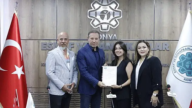 Konya'da Mesleki Yeterlilik Belgeleri teslim edildi