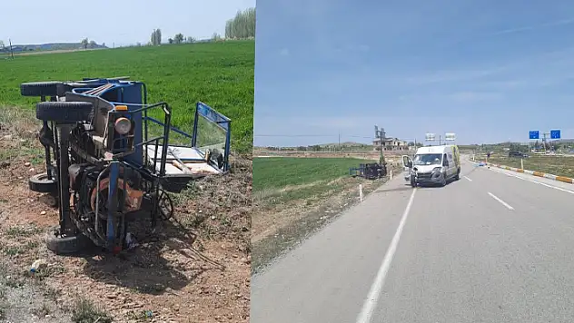 Konya'da minibüs ile patpat çarpıştı: 1 ölü

