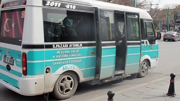 Konya'da minibüs ücretlerine zam geldi:  İndi-bindi ücreti 4,5 TL