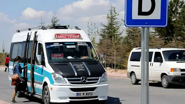 Konya'da minibüse de zam geldi! işte güncel fiyatlar