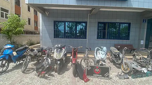Konya'da motosiklet hırsızı 9 şahıs yakalandı
