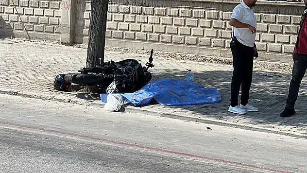Konya'da motosiklet önce bisikletliye ardından ağaca çarptı: 2 ölü