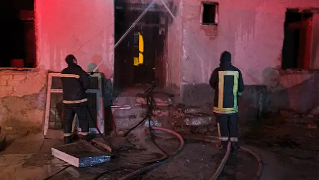 Konya'da müstakil evde yangın