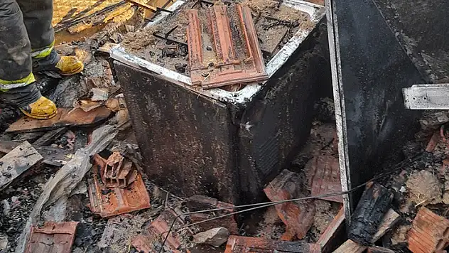 Konya'da müstakil evin müştemilatında yangın