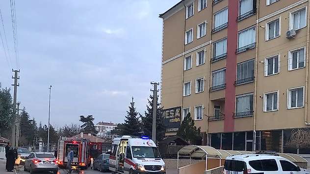 Konya'da ocakta unutulan yemek nedeniyle yangın çıktı