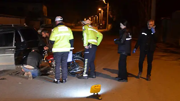 Konya'da otomobil ile motosiklet çarpıştığı kazada 1 kişi yaralandı
