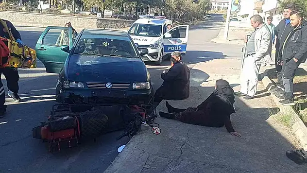Konya'da otomobil ile motosiklet çarpıştı: 2 yaralı