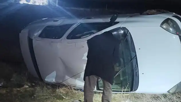 Konya'da otomobil takla attı: 1 yaralı

