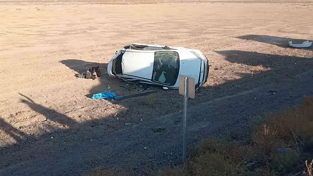 Konya'da otomobil takla attı: 6 yaralı