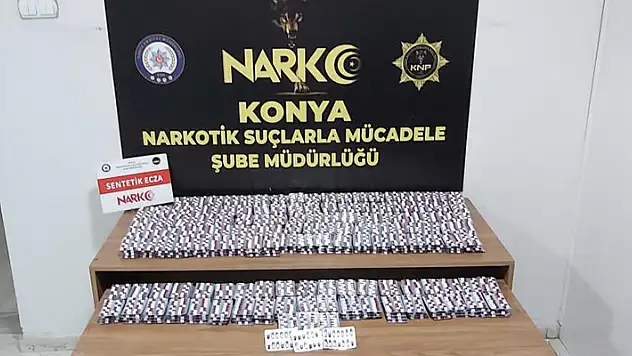 Konya'da polisten kaçan şüpheli araçtan uyuşturucu çıktı
