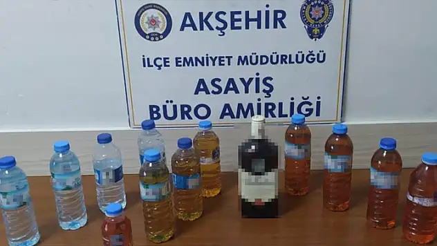 Konya'da sahte alkollü içki satan şahıs tutuklandı
