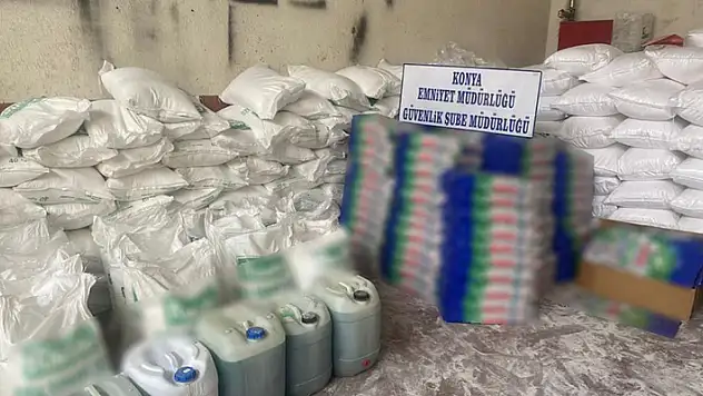 Konya'da sahte deterjan operasyonu: 3 kişi gözaltına alındı
