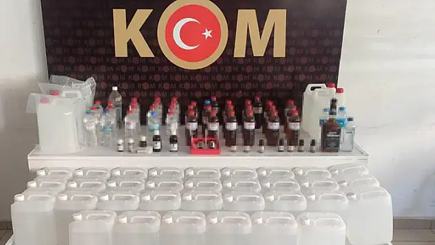 Konya'da sahte içki operasyonu: 5 gözaltı
