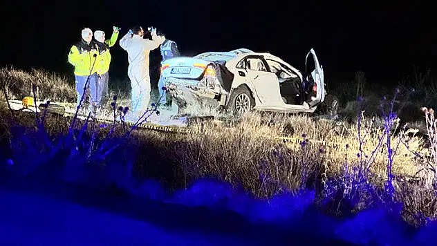Konya'da şarampole devrilen otomobilin sürücüsü hayatını kaybetti