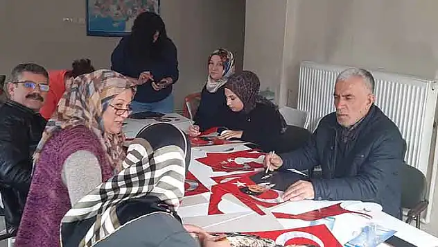 Konya'da şehitlerin hatırası için anlamlı çalışma