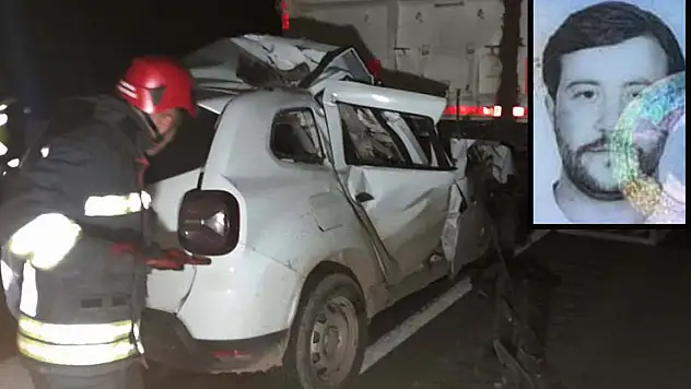 Konya'da tıra çarpan otomobilin sürücüsü öldü