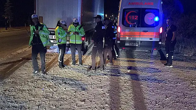 Konya'da tırın çarptığı genç hayatını kaybetti